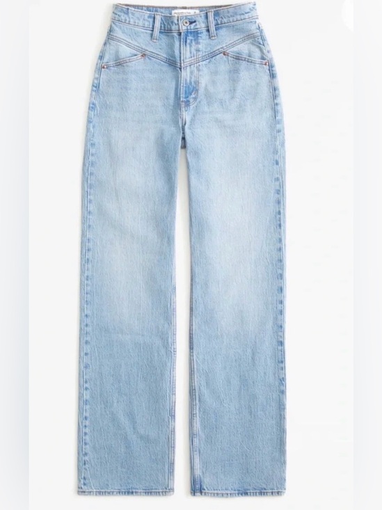 Abercrombie & Fitch Denim - Abercrombie & Fitch Light Blue Straight Leg Jeans